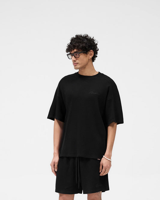 Waffle T-Shirt - jet black