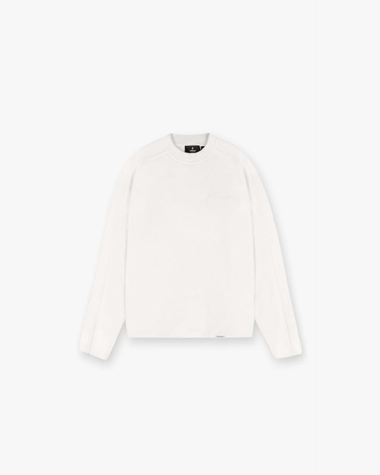 Waffle Long Sleeve T-Shirt - flat white