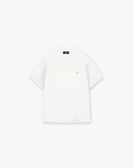 Metal Initial R T-Shirt - flat white