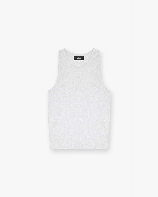 Initial Rib Vest - ice grey marl
