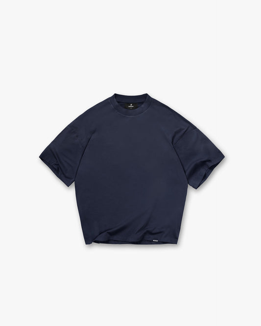Initial Oversized T-Shirt - midnight navy